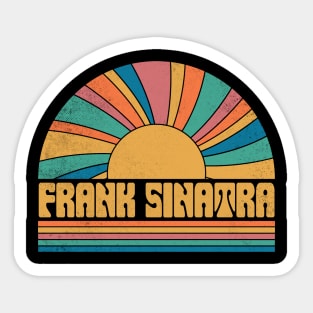 Graphic Sinatra Proud Name Distressed Birthday Retro Style Sticker